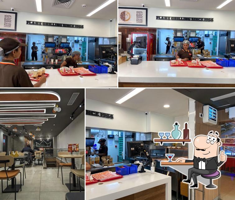 The interior of Burger King