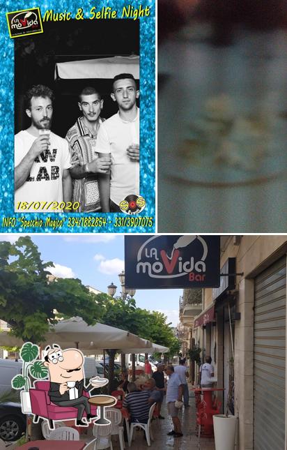 La interni e cibo del ristorante