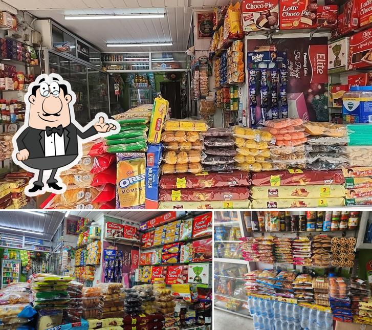 The interior of Bismi Bakery muttom