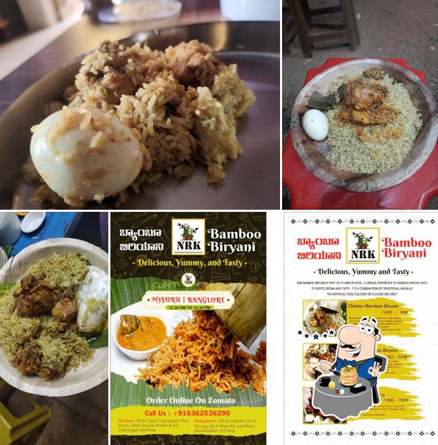 Food at NRK Bamboo Biriyani