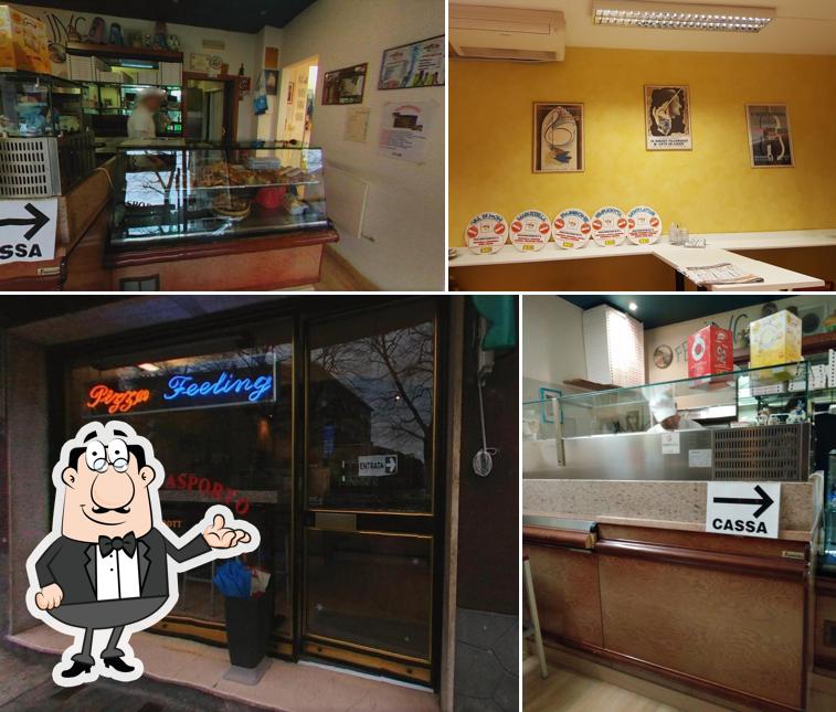 Dai un’occhiata alla immagine che raffigura la interni e esterno di Pizza Feeling Parma