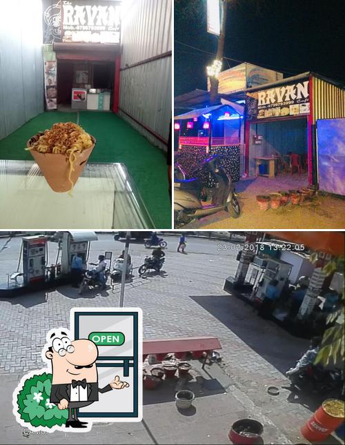 The image of exterior and dessert at The Ravan Cafe