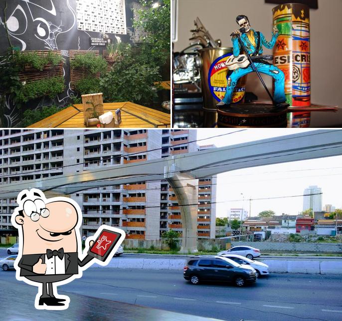 Desfrute da vista do exterior Tchê Café