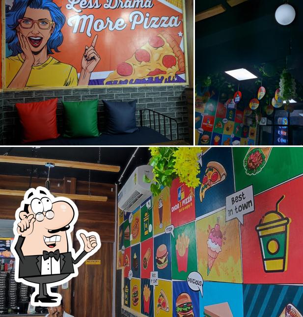 The interior of Dion's Pizza Nagrota Bagwan