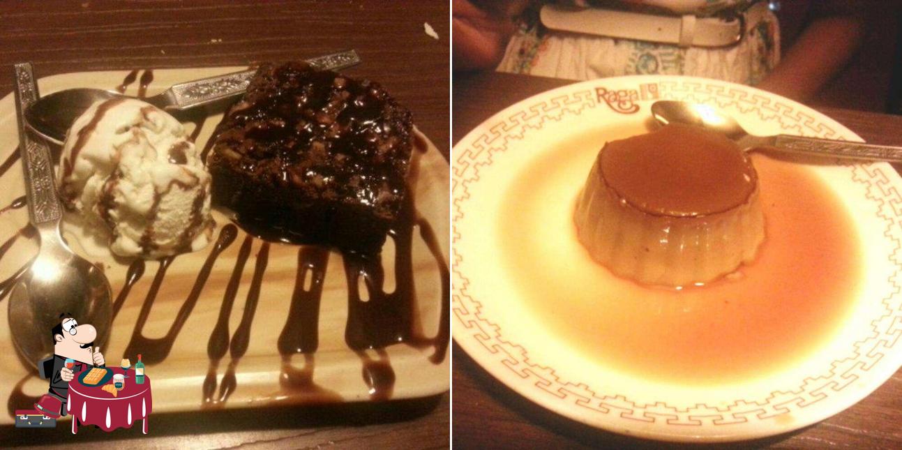 Raga Restaurant serves a number of desserts