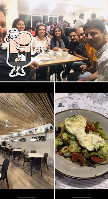 The interior of Milano Pizza