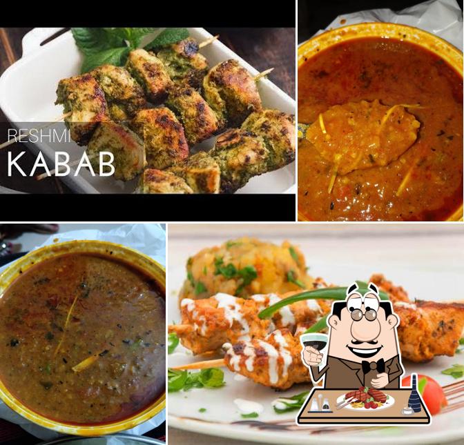 Meat dishes are served at Juneja's kitchen