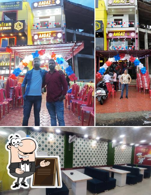 Check out the image depicting exterior and interior at Aagaz fast food & restaurant