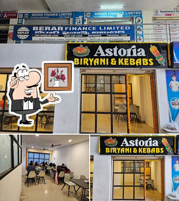 The interior of Astoria Biryani & Kebabs