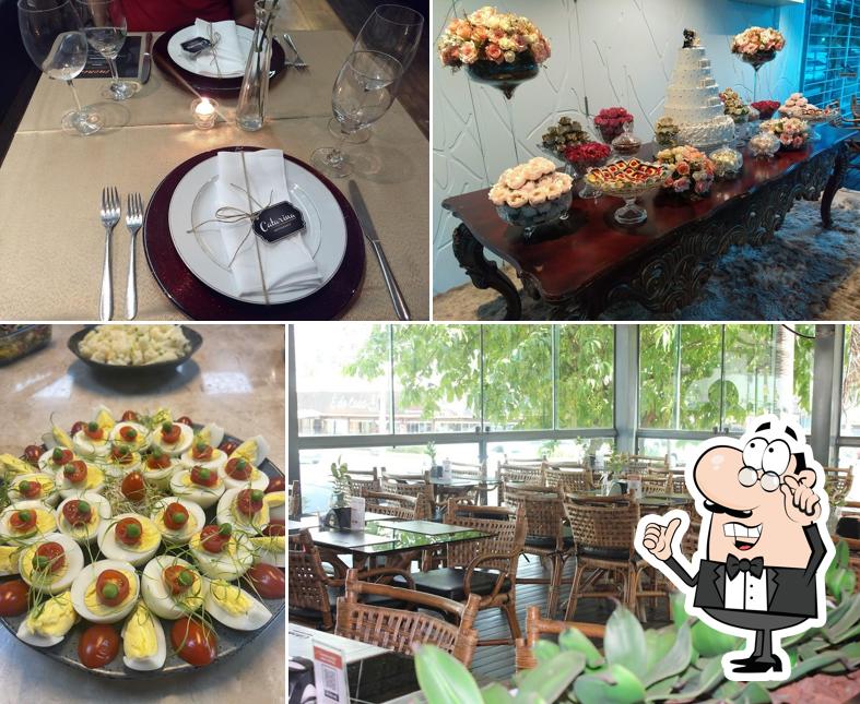 O interior do Restaurante Catarina