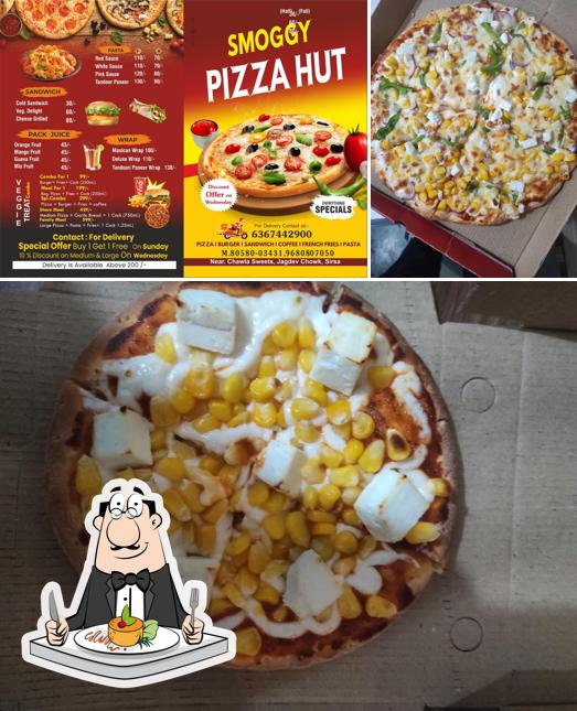 Food at Smoggy Pizza Hut