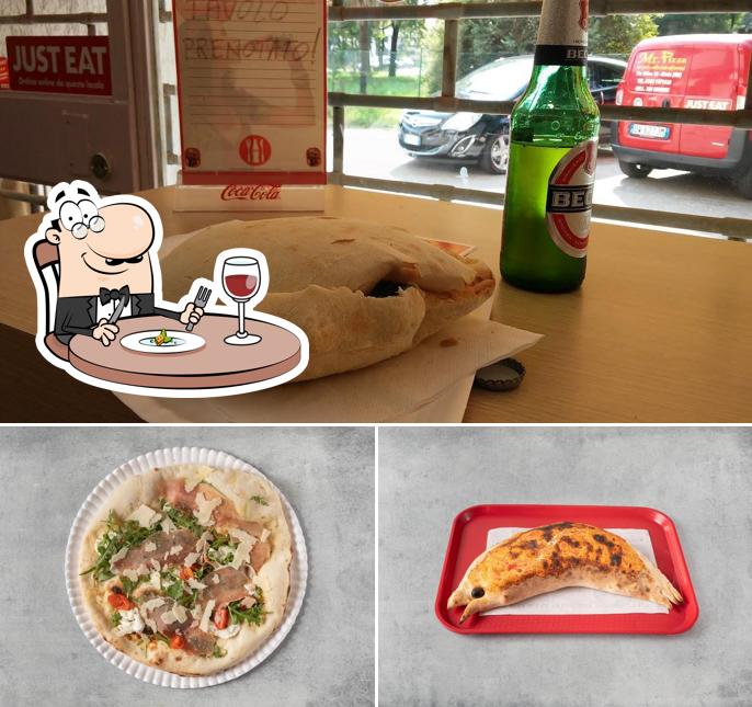 La foto di cibo e birra da Mister Pizza