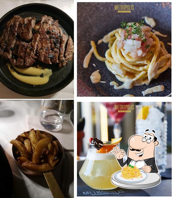 Spaghetti alla carbonara al Metropolis Urban Bistrot