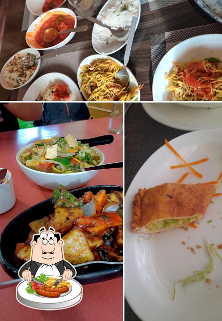 Food at Norjin Vegetarian Restaurant༼ནོར་སྦྱིན་ཤ་མེད་ཟ་ཁང་།༽