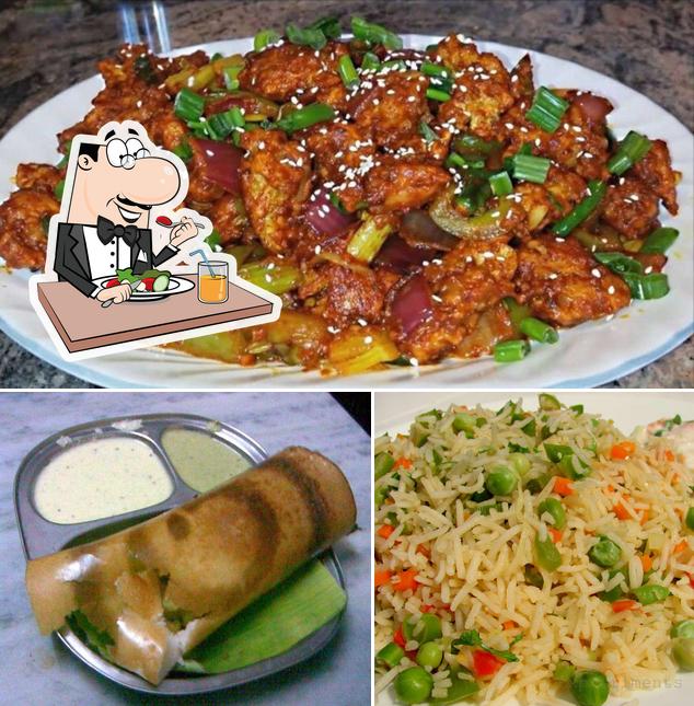 Food at The Mayur Cafe