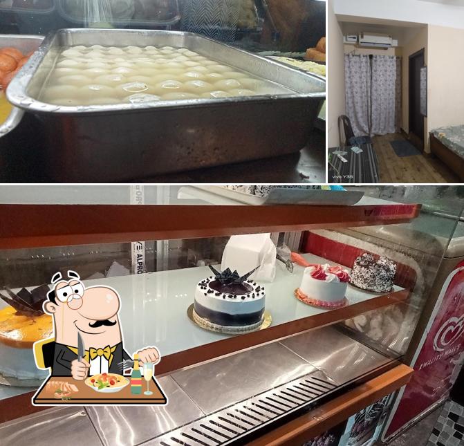 This is the photo showing food and interior at Hotel Devraj