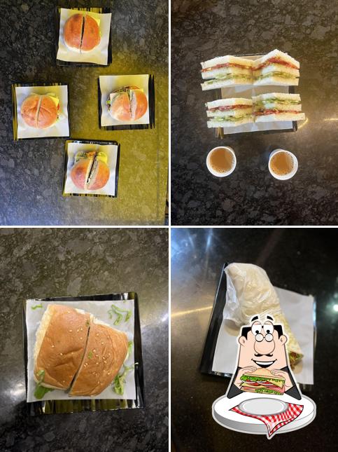 Club sandwich at Delicious Burger Zone