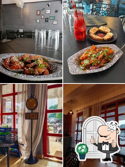 The picture of u 'n' Café’s exterior and food