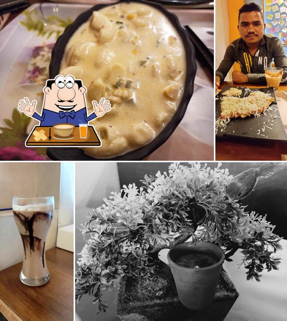 Clam chowder at Apna Adda Cafe