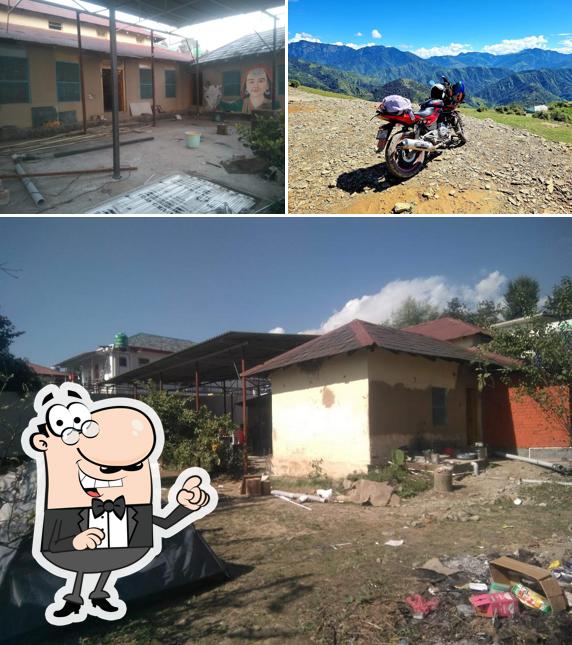 You can get some fresh air outside The Mudhouse Cafe & Hostel