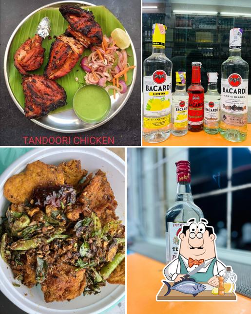 Grilled salmon at Apple Bar and Restaurant