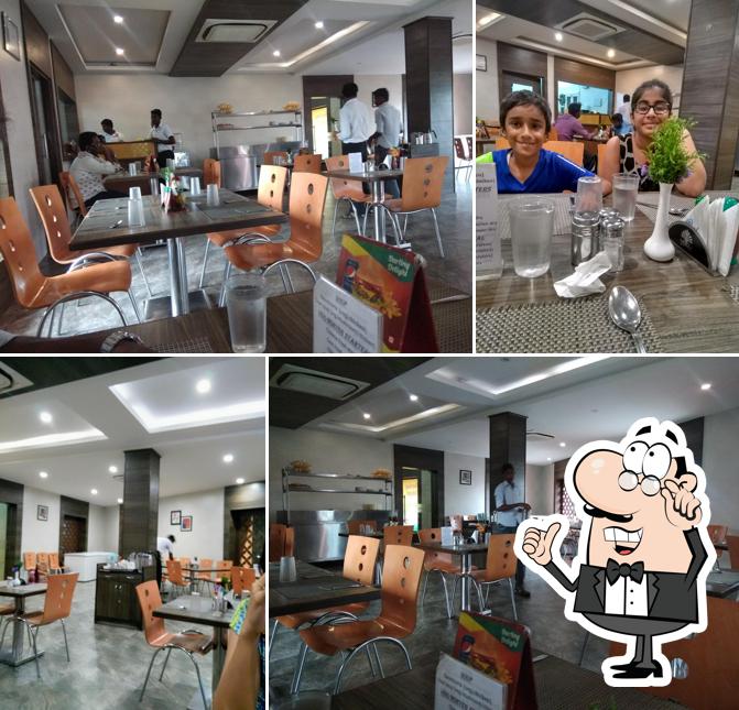 Take a seat at one of the tables at Darling Bakery