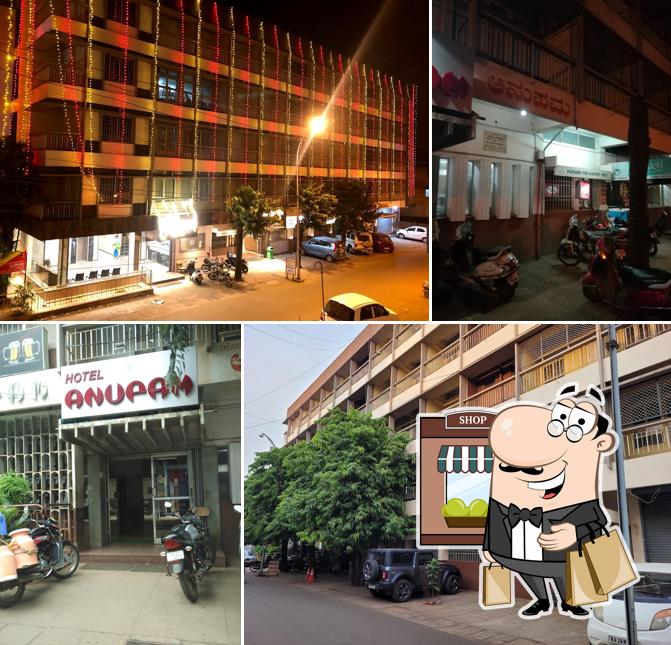 Enjoy the view at the outside area of Hotel Anupam Lodge & Cafeteria