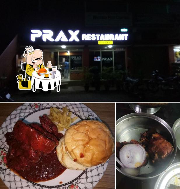Food at Prax Restaurant Manipal