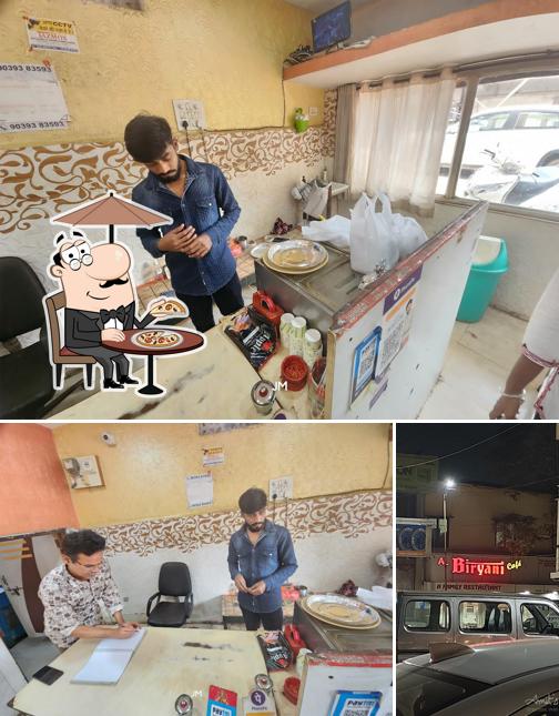 Check out the picture showing exterior and interior at Al Biryani Cafe-Best biryani in bhilai