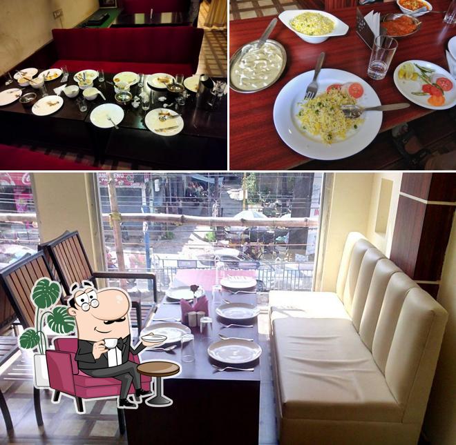 Take a seat at one of the tables at Spice Garden