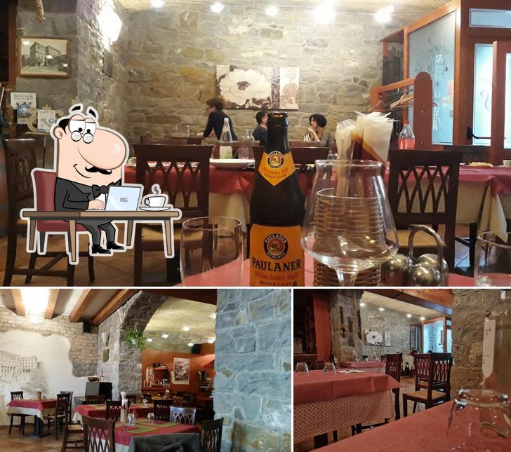 Dai un'occhiata agli interni di Hostaria G. Strehler