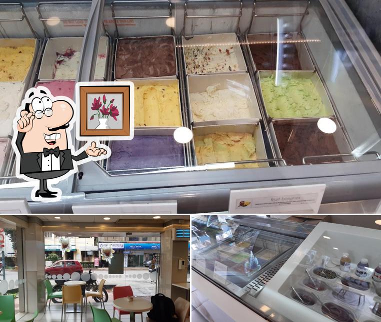 Take a seat at one of the tables at ibaco - Kannur