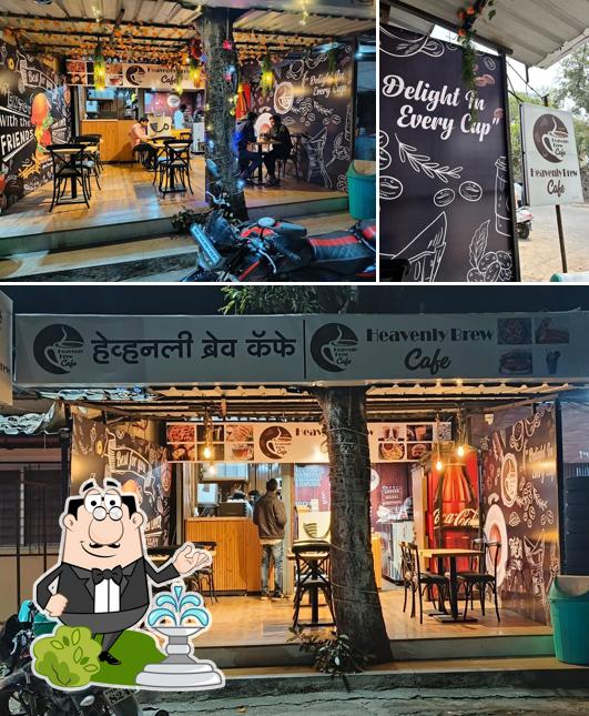 The exterior of Heavenly Brew Cafe