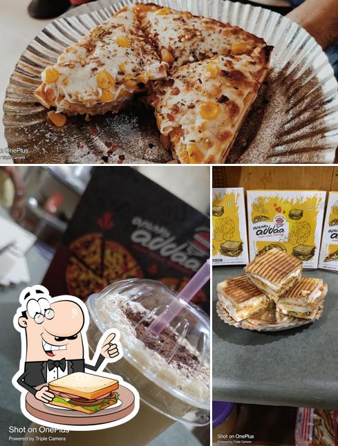 Grilled cheese sandwich at Apunka Adda