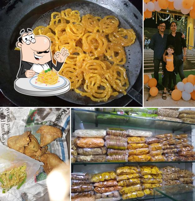 Spaghetti carbonara at Saurashtra Farsan Mart