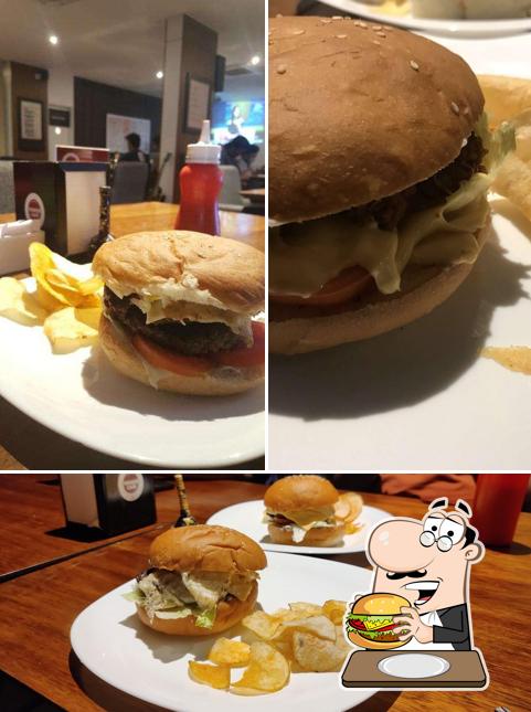Order a burger at Tonico Cafe
