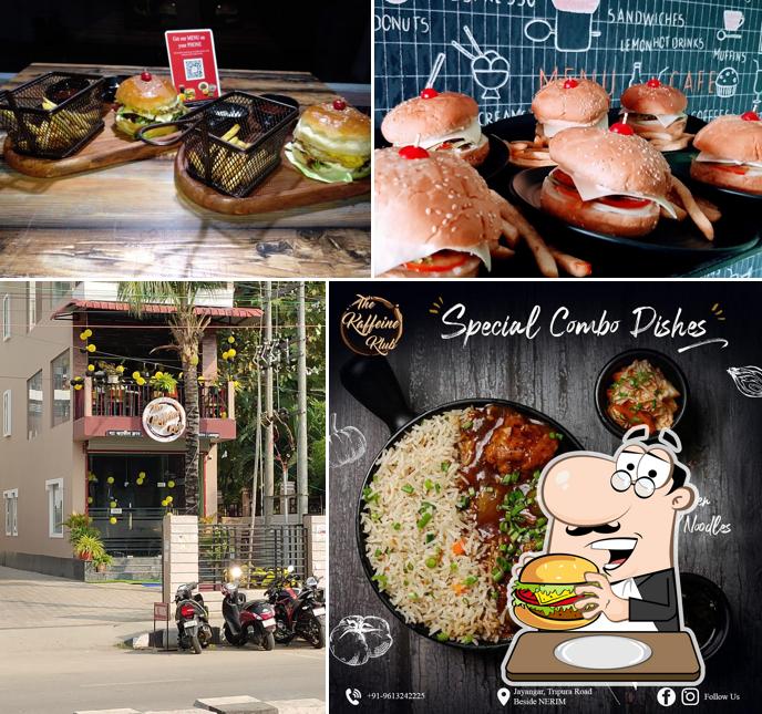 Try out a burger at The Kaffeine Klub