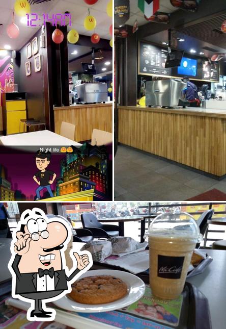 The interior of McDonald's