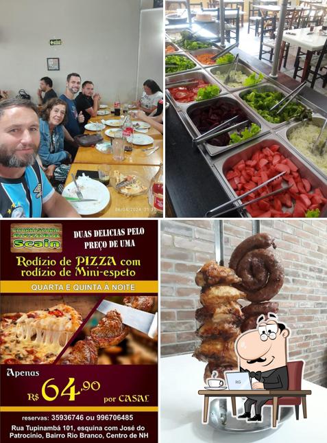 Veja imagens do interior do Churrascaria Pizzaria Novo Galpão