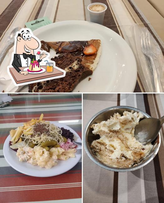 Restaurante Piato Mio serve uma gama de pratos doces