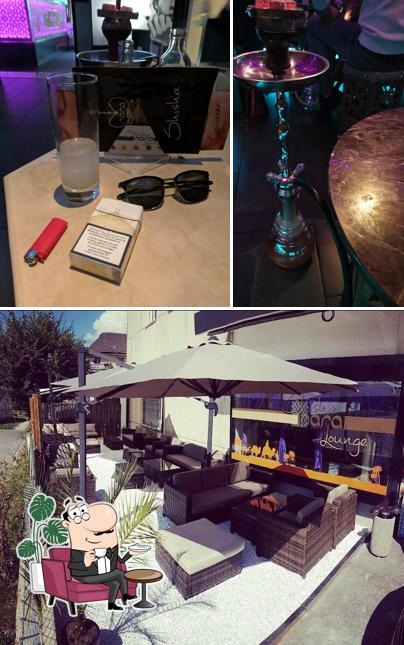Gli interni di Nara Shisha Lounge