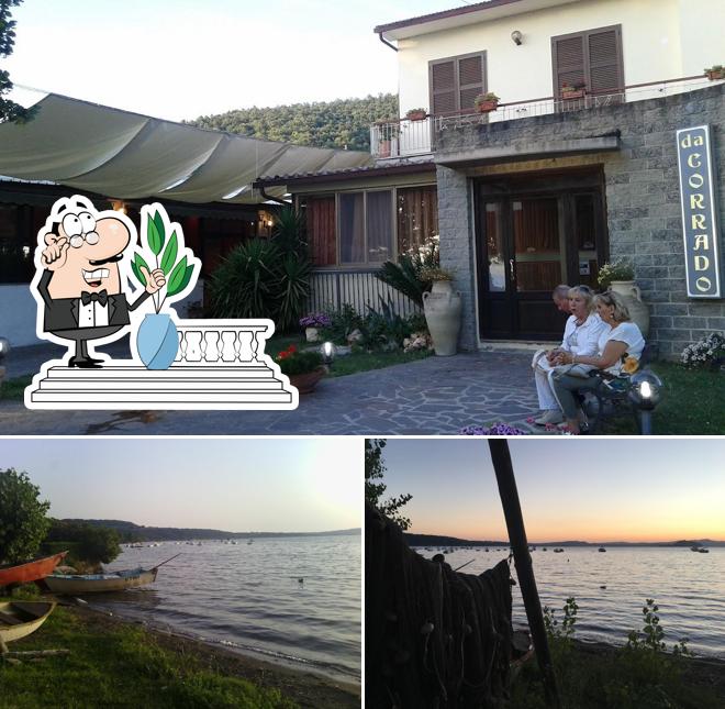 Goditi la vista dall'area esterna di Ristorante pizzeria da Corrado