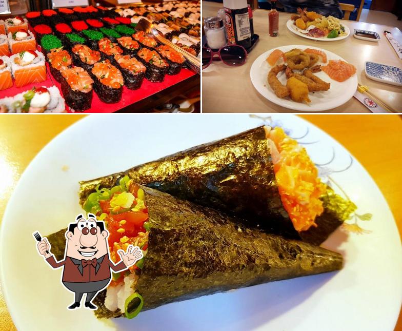 Comida em Restaurante Sushi Isao