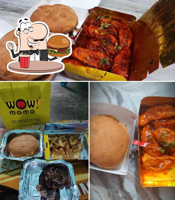 Get a burger at Wow! Momo