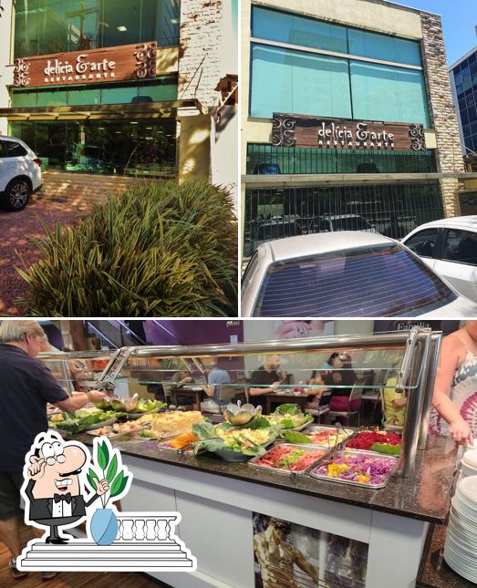 Entre diferentes coisas, exterior e interior podem ser encontrados no Delícia & Arte