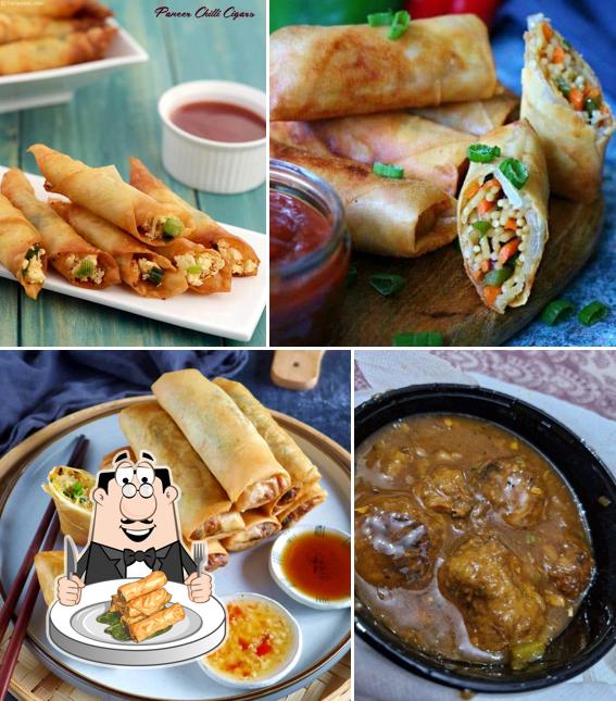 Spring rolls at Shyam Baba Fast Food