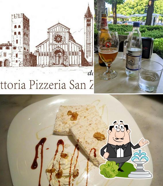 La immagine della esterno e cibo di Trattoria Pizzeria San Zeno