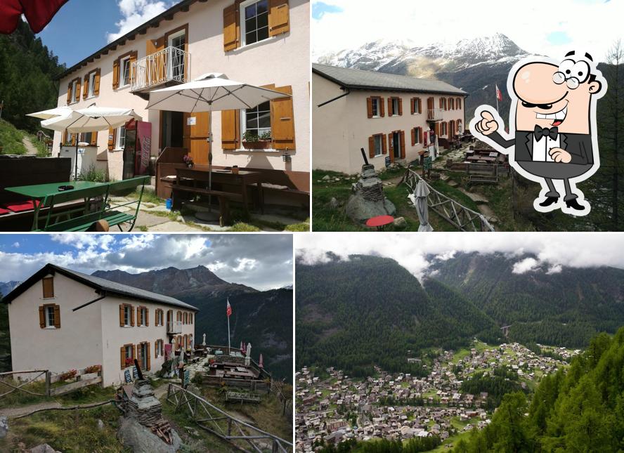 Goditi la vista dall'area esterna di Edelweiss Zermatt - Mountain Hotel & Bergrestaurant