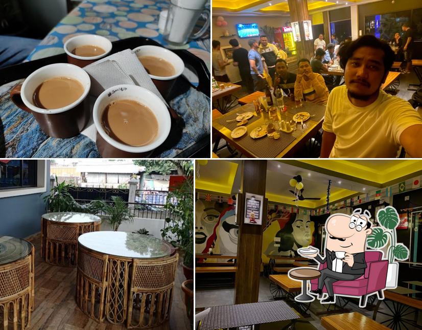 Take a seat at one of the tables at Highway Kitchen