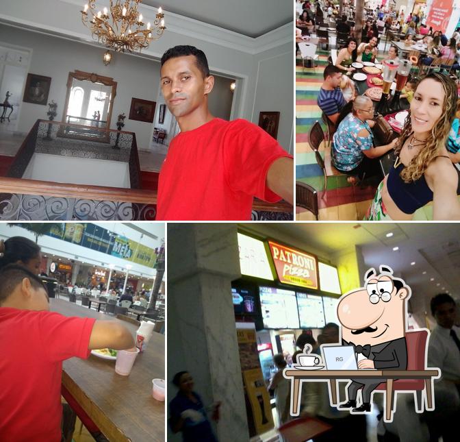 O interior do Patroni Pizza